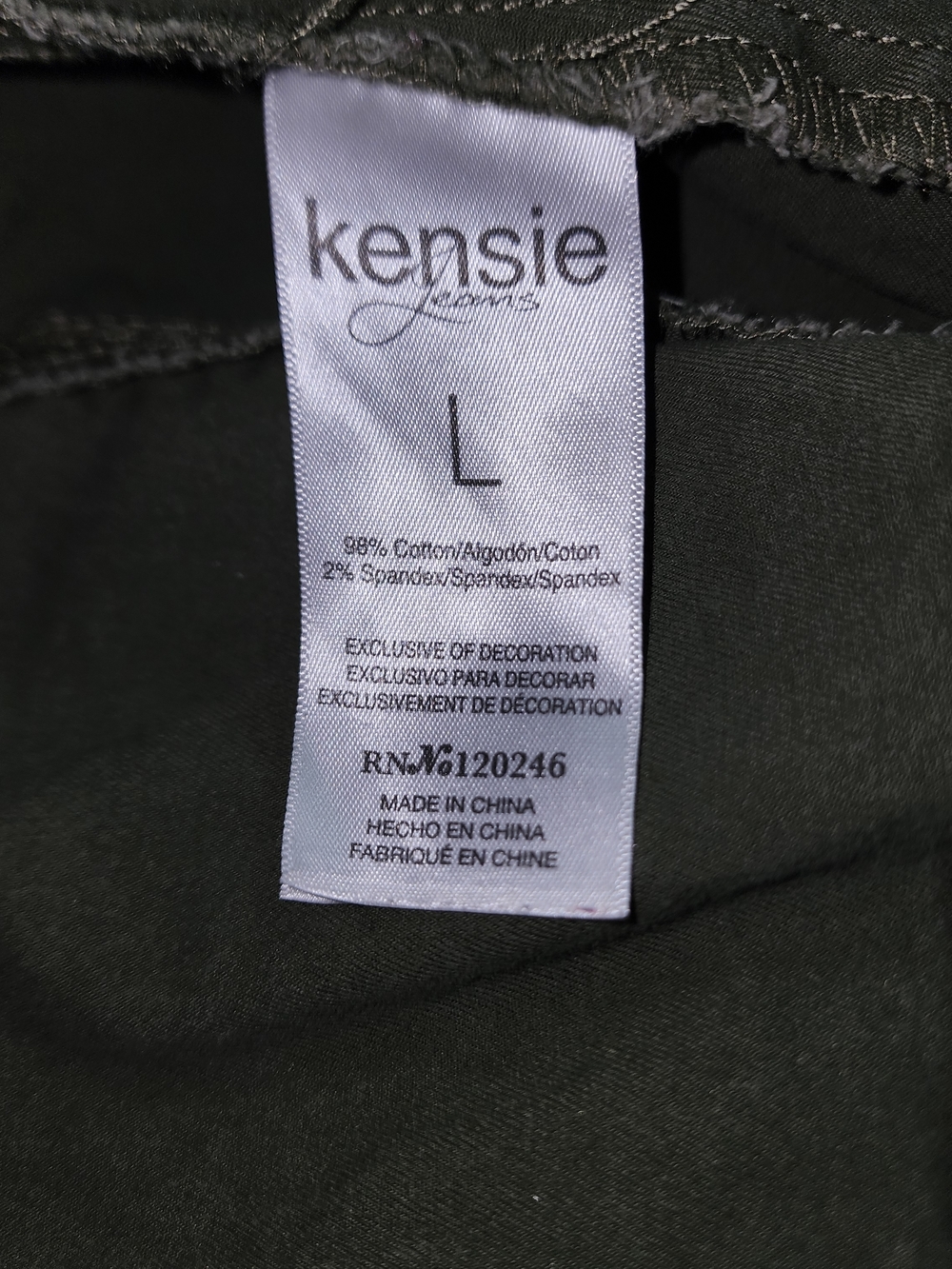 Kensie Olive Green Utility Jacket with Front Pockets - Picture 2 of 4